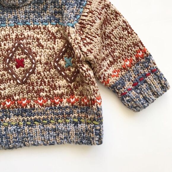 Catimini mock neck knit sweater EUC 6 months - Picture 3 of 5